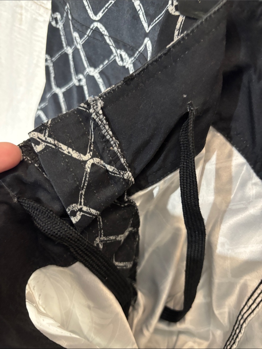 Vintage Y2K MMA Elite Skull&Chain Link Fight Shorts Cyber Grunge Black Big&Tall - Picture 3 of 13